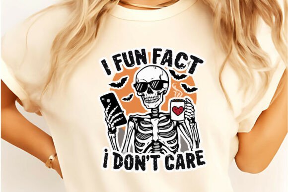 Fun Fact: I Don’t Care Halloween T-Shirt Design Review