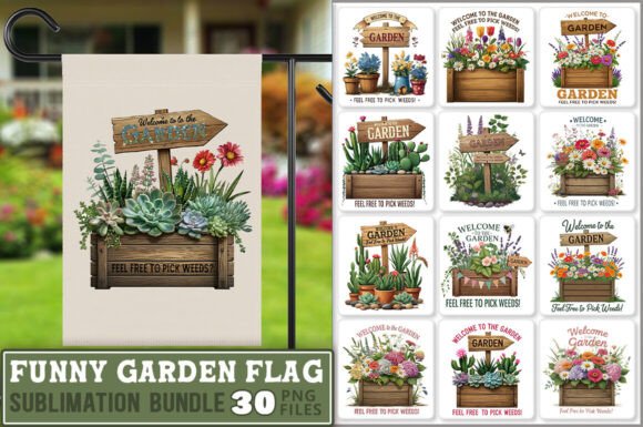 Funny Garden Flag Sublimation Bundle Review for Real Embroidery Projects
