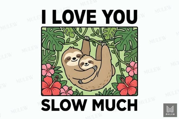 Funny Valentine's Day Sloth Couple PNG Review
