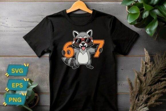 Raccoon Hold 67 Meme – A Playful Design for Fun Embroidery Projects